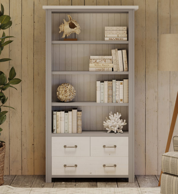 Riviera Large Bookcase With Drawers - Image 2