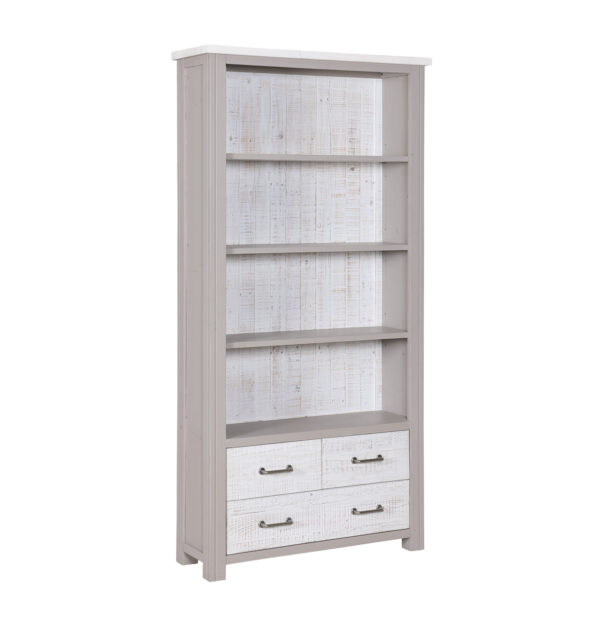 Riviera Large Bookcase With Drawers