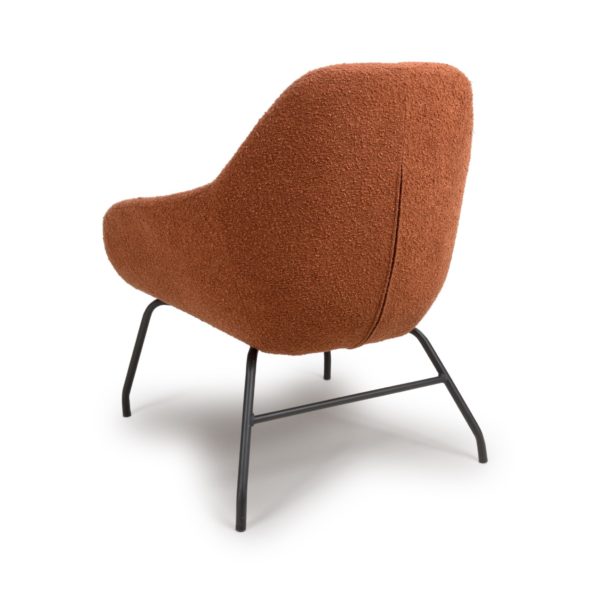 Toby Boucle Occasional Chair Rust - Image 4