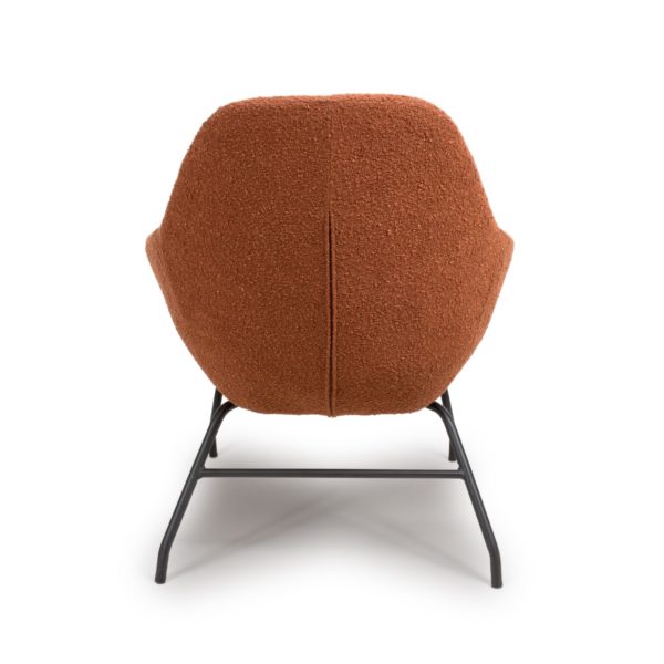 Toby Boucle Occasional Chair Rust - Image 5