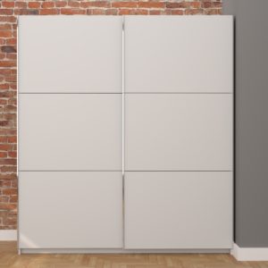 Maples Sliding Wardrobe - White