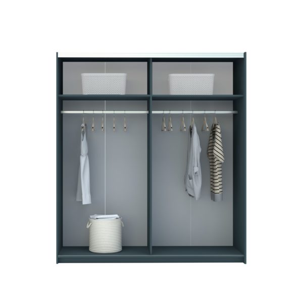 Elder Concrete Anthracite Sliding Wardrobe - Image 5