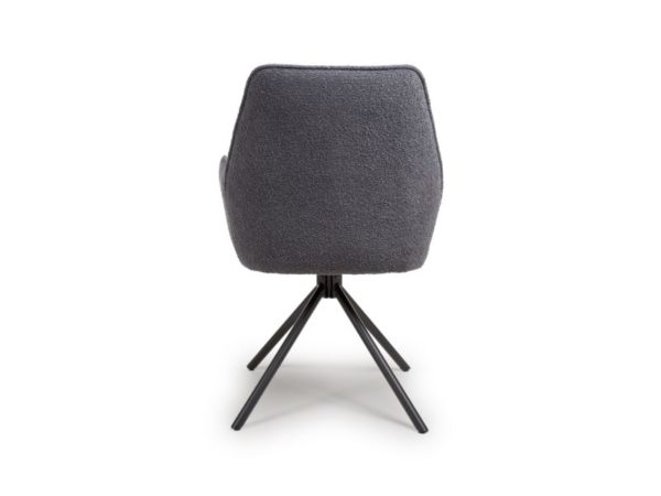 Barcelona Dining Chair - Grey Boucle (Sold In Pairs - Priced Per Chair) - Image 5