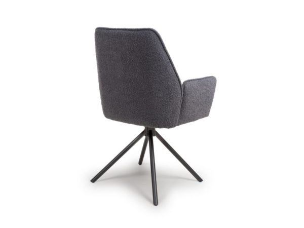 Barcelona Dining Chair - Grey Boucle (Sold In Pairs - Priced Per Chair) - Image 4