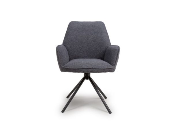 Barcelona Dining Chair - Grey Boucle (Sold In Pairs - Priced Per Chair)