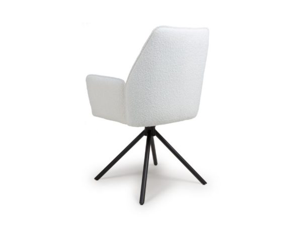 Barcelona Dining Chair - Ivory Boucle (Sold In Pairs- Priced Per Chair) - Image 2