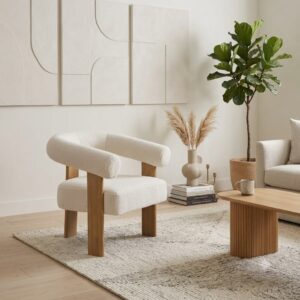 Ivy Boucle Fabric Chair