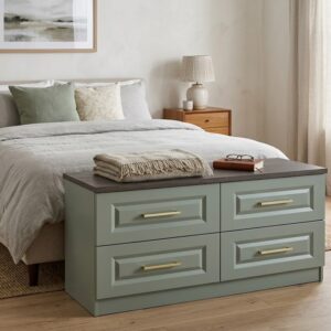 Juniper 4 Drawer Low Twin Chest - Reed Green
